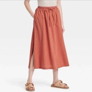 Universal Thread Burnt Orange Skirt